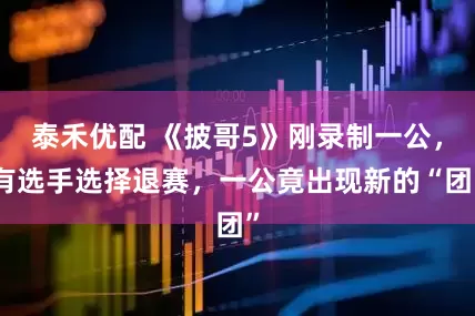 泰禾优配 《披哥5》刚录制一公，有选手选择退赛，一公竟出现新的“团”