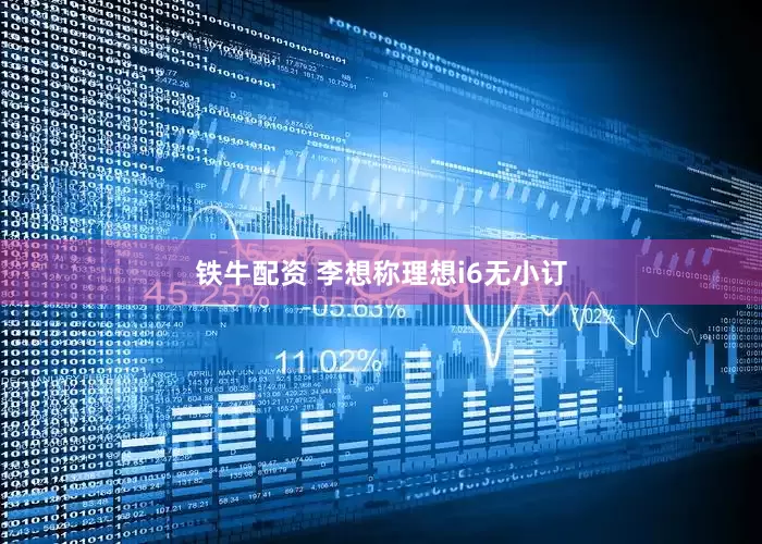 铁牛配资 李想称理想i6无小订