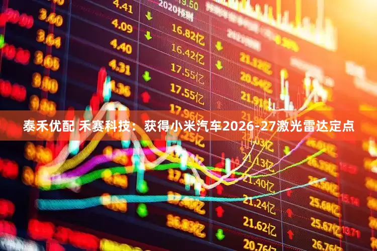 泰禾优配 禾赛科技：获得小米汽车2026-27激光雷达定点